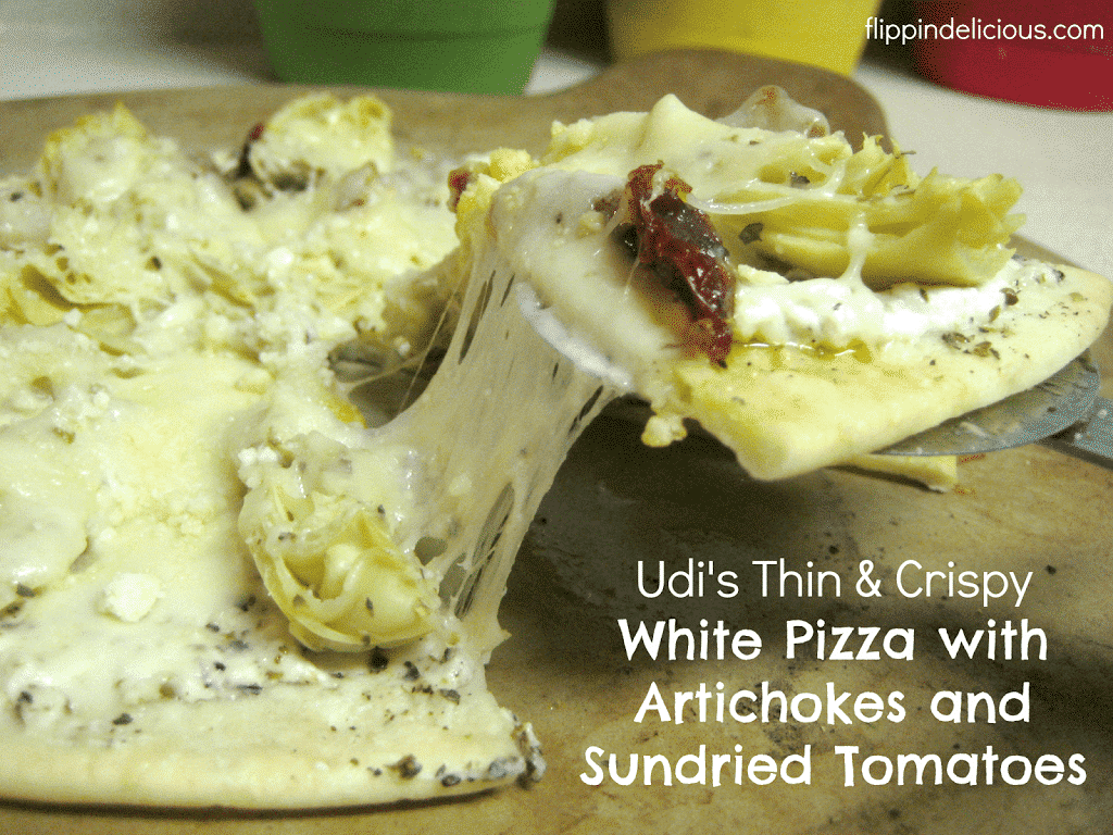 White Pizza with Artichokes and Sundried Tomatoes